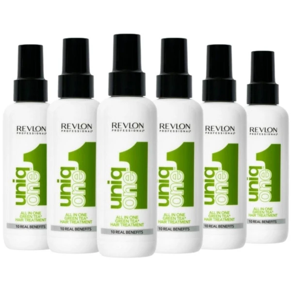 6 Sprays 10-en-1 Thé Vert UniqOne Revlon 150ML 3 6 Sprays 10-en-1 Thé Vert UniqOne Revlon 150ML