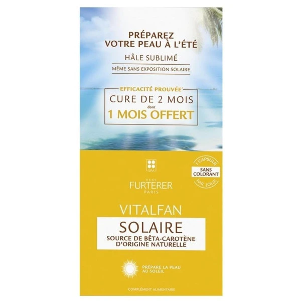 Compléments Alimentaires Solaire 2 Mois Vitalfan René Furterer 3 Compléments Alimentaires Solaire 2 Mois Vitalfan René Furterer