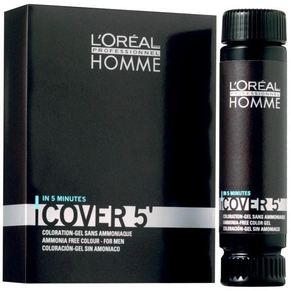 Cover 5 L'oréal Homme 5.3 Chatain Foncé 50 Ml 3 Cover 5 L'oréal Homme 5.3 Chatain Foncé 50 Ml