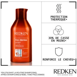 Duo Anti-frisottis Frizz Dismiss Redken 2x500ML -Wella Magasin duo anti frisottis frizz dismiss redken 2x500ml 1