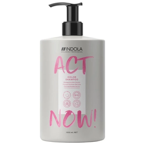 Shampooing Couleur ACT NOW 1L INDOLA 3 Shampooing Couleur ACT NOW 1L INDOLA