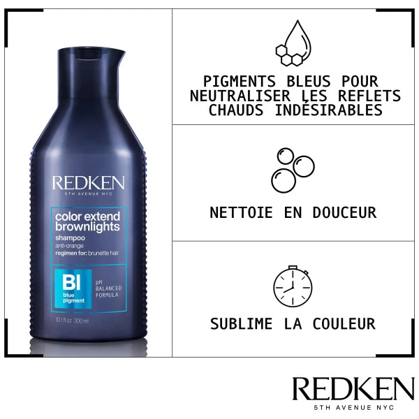 Shampooing Neutralisant Color Extend Brownlights Redken 300ML 5 Shampooing Neutralisant Color Extend Brownlights Redken 300ML – Image 3