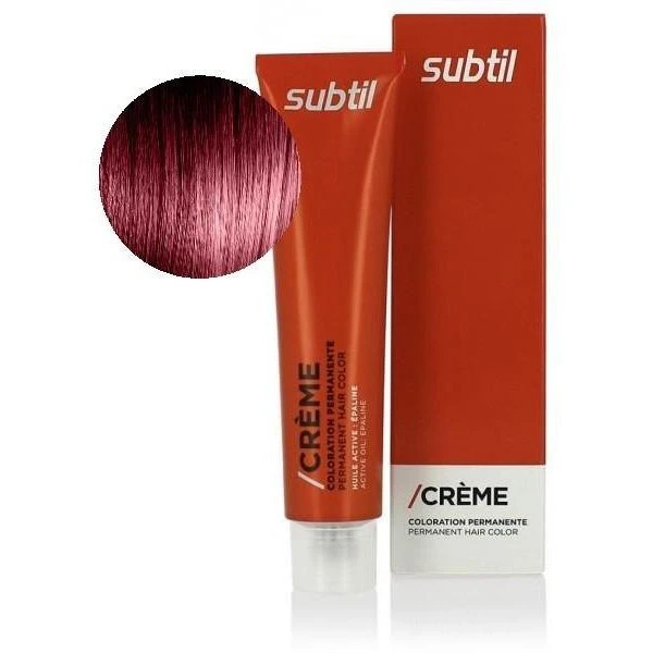 Subtil Crème Rouge N°5.62 Châtain Clair Rouge Violet 60 ML 3 Subtil Crème Rouge N°5.62 Châtain Clair Rouge Violet 60 ML